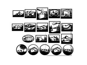 Tổng hợp 19 mẫu tranh phong cảnh cắt cnc