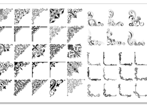 Tổng hợp các mẫu hoa góc cnc file corel