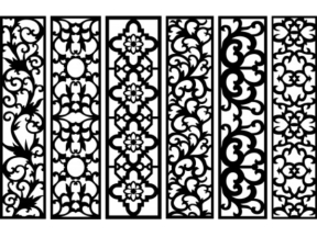 Tổng hợp dxf Vách ngăn CNC đẹp