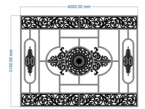 Tổng hợp thiết kế hoa văn mái kính cnc