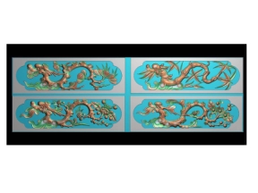 Tranh 3d tứ quý Tùng, Trúc, Cúc, Mai