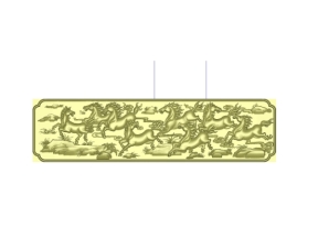 Tranh bát mã cnc file jdp