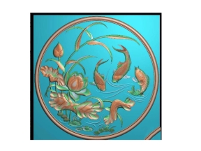Tranh cá cnc thiết kế trên jdp