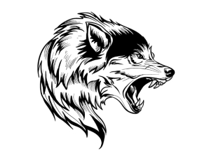 Tranh con sói cnc cực đẹp