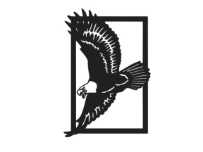 Tranh decor chim đại bàng cnc