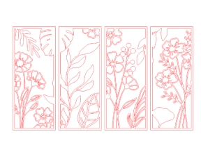 Tranh decor hình hoa lá đẹp