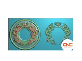 Tranh đĩa rồng cnc file jdp đẹp