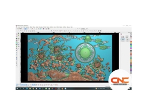 Tranh đồng hồ cnc mới