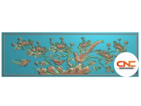 Tranh hoa phù dung cnc jdp