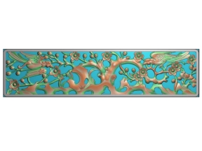 Tranh mai và chim 3d đẹp cnc
