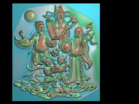 Tranh Phúc Lộc Thọ CNC file Jdp mới