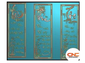 Tranh Phúc Lộc Thọ cnc mới nhất file jdp