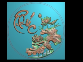 Tranh Sen Đĩa CNC file Jdp