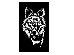 Tranh sói decor đẹp cnc