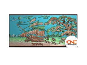 Tranh thuận buồm cnc thiết kế jdp đẹp mắt