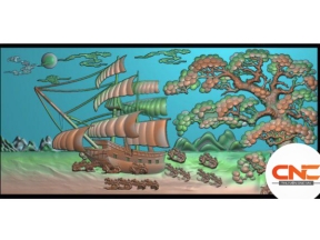 Tranh thuận buồm xuôi gió cnc mới