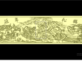 Tranh treo tiên hạc đẹp mắt