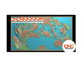 Tranh tùng hạc cnc thiết kế file jdp đẹp