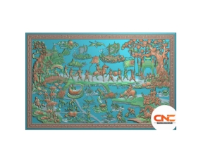 Tranh Vinh quy bái tổ cnc thiết kế jdp đẹp mắt