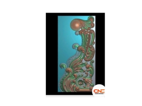 Trụ cầu thang lá tây đẹp cnc thiết kế jdp đẹp mắt