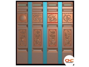 Trụ cầu thang phúc lộc thọ cnc đẹp