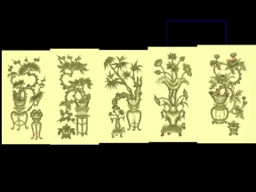 Tứ quý mẫu bình đứng cnc