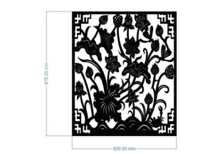 Vách hoa sen cnc model dxf tuyệt đẹp