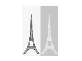 Vách ngăn cnc hình tháp eiffel đẹp