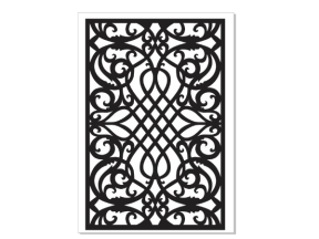 Vách ngăn cnc thiết kế corel đẹp mắt