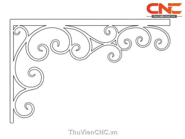 Tải mẫu Hoa văn góc cnc thiết kế corel đẹp