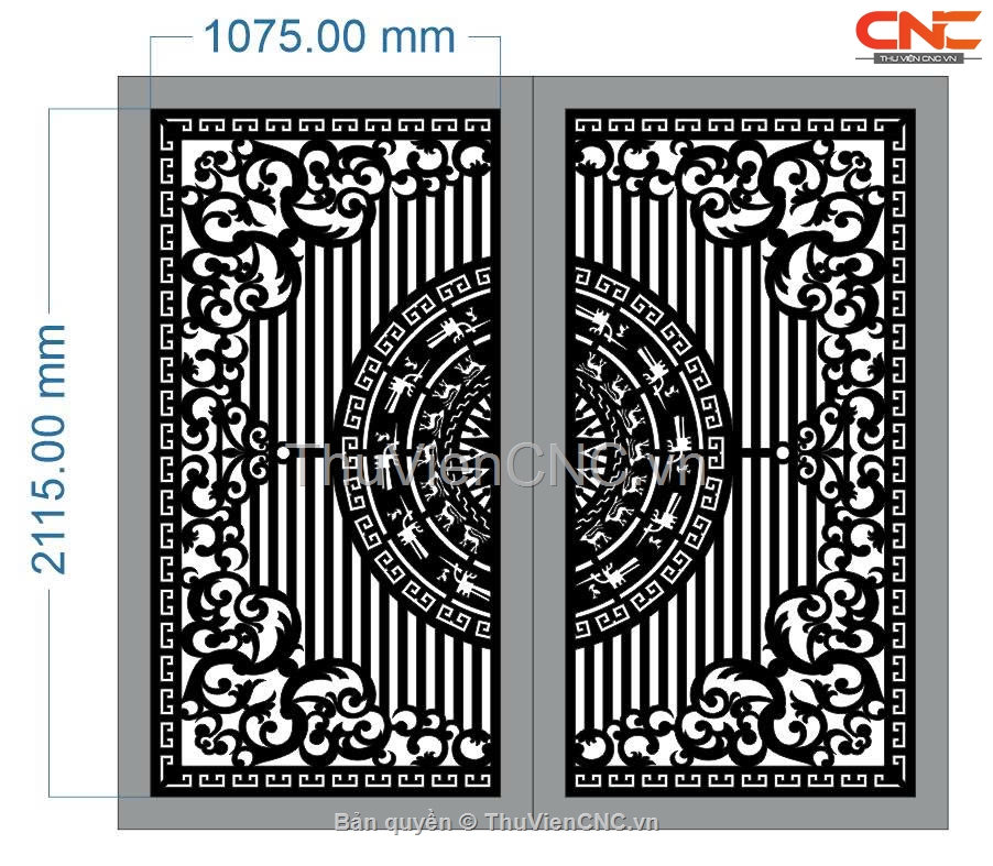 15 mẫu cổng 2 cánh đẹp