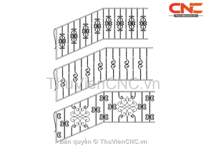 Bộ 10 mẫu thiết kế Lan Can trên Corel