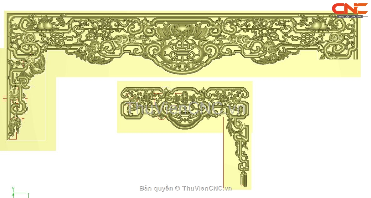 Trọn bộ 5 mẫu triện CNC trang trí rất đẹp