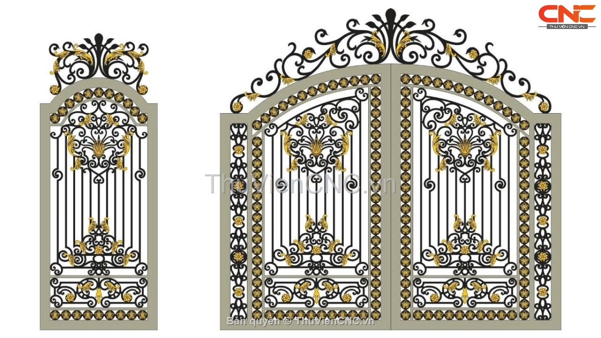 15 mẫu cổng 2 cánh mới nhất