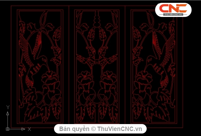 Tải ngay 5 mẫu hoa văn cửa sổ file Autocad