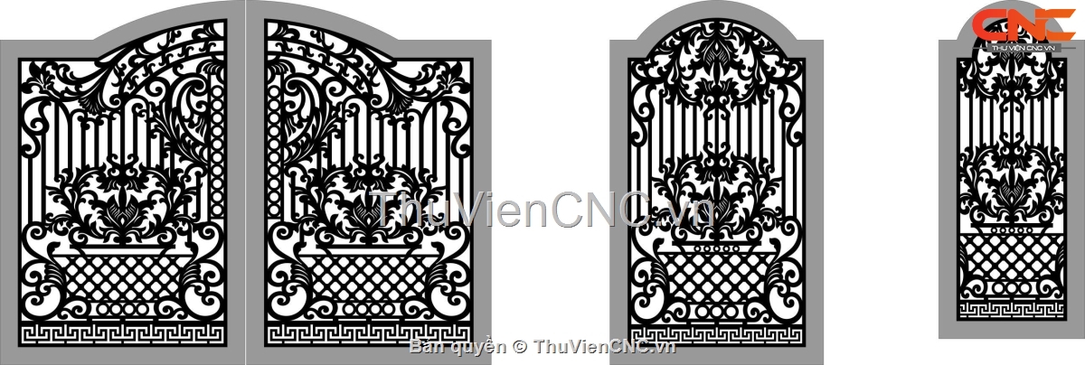 Tổng hợp 8 mẫu cổng 2 cánh có cổng phụ