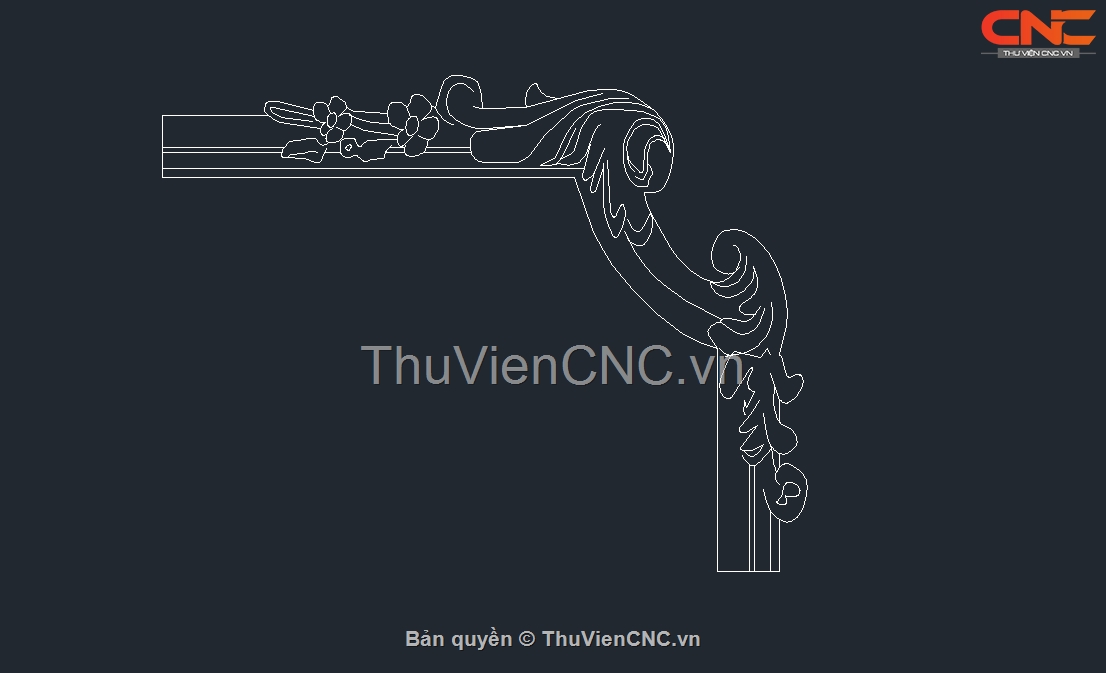 File Autocad thiết kế 5 mẫu Phào chỉ CNC đẹp nhất