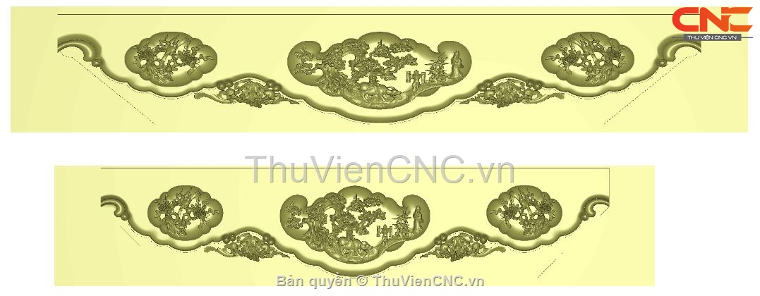 Trọn bộ 5 mẫu triện CNC trang trí rất đẹp