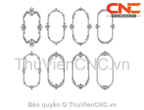 9 bản vẽ khung gương thiết kế cực đẹp