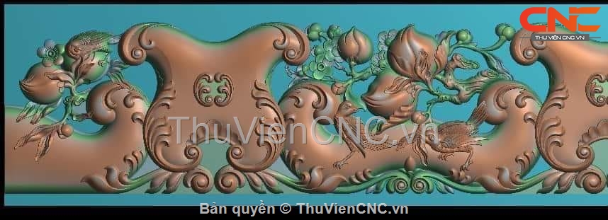 Thuviencnc chia sẻ 12 file hoa văn 3D Jdpaint