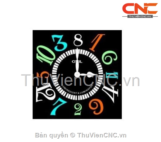 4 bản thiết kế đồng hồ CNC file corel