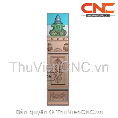 Miễn phí toàn bộ 5 mẫu Trụ cầu thang CNC