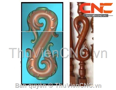 File jdpaint thiết kế bộ sưu tập 8 mẫu Trụ cầu thang CNC đẹp