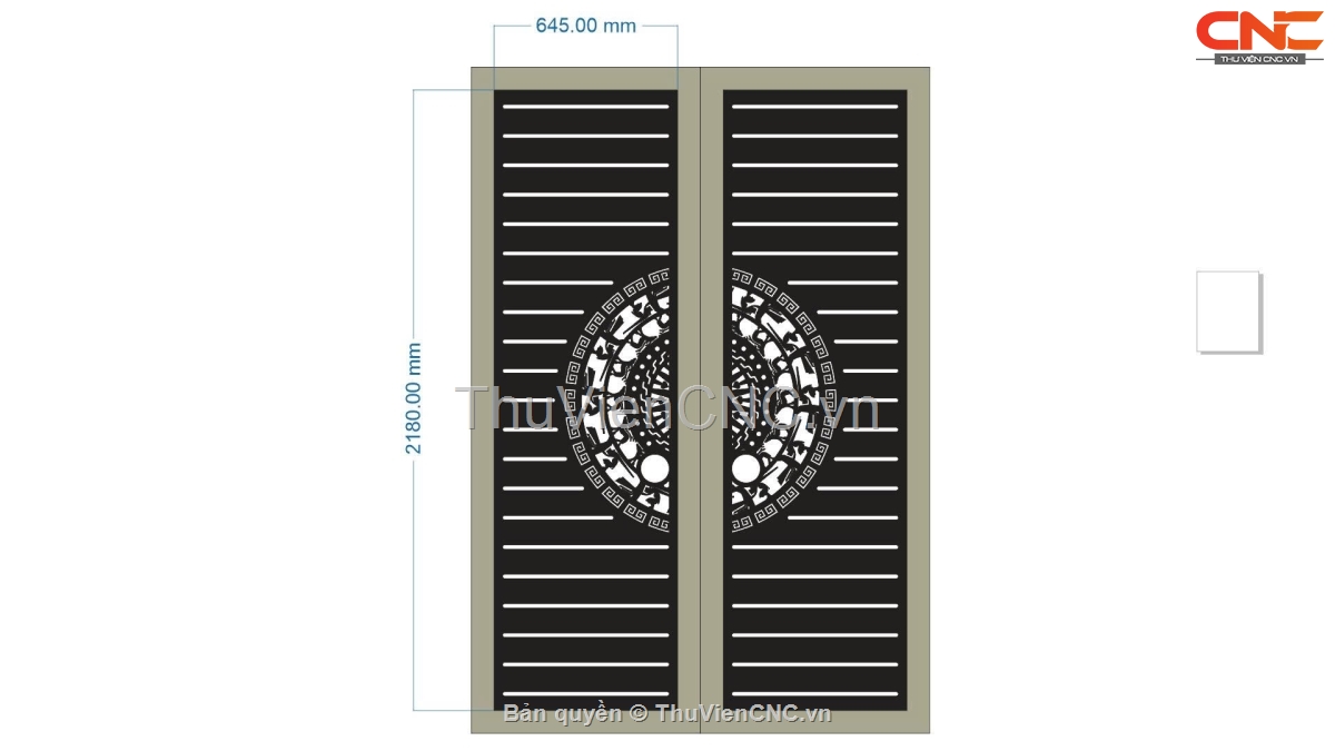 BST tổng hợp 15 mẫu cổng trống đồng