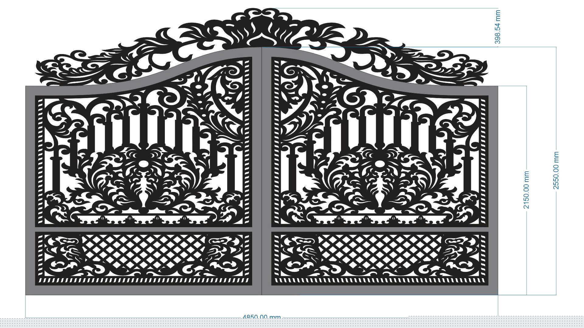 15 mẫu cổng 2 cánh đẹp