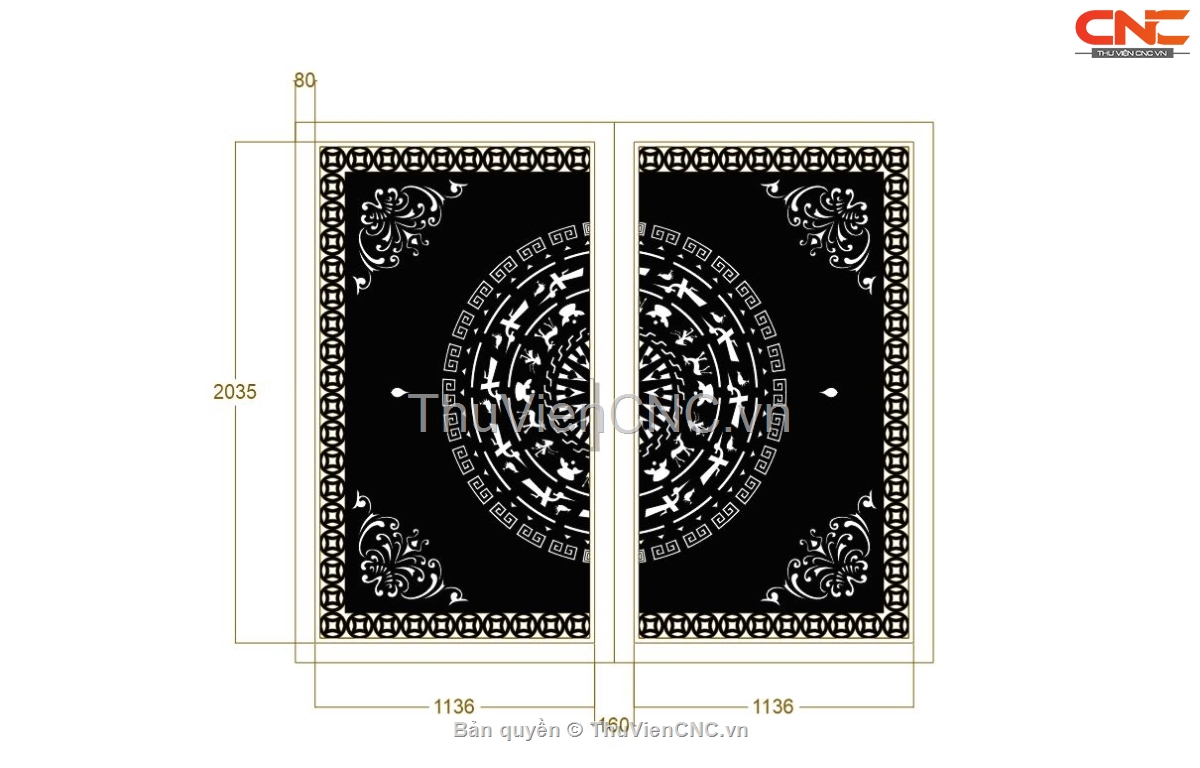15 mẫu cổng 2 cánh mới nhất