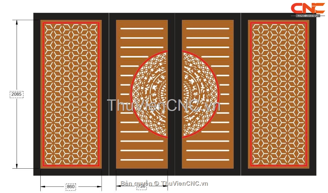 Bộ Sưu Tập Cổng 4 Cánh Bông Tuyết Đẹp Ấn Tượng