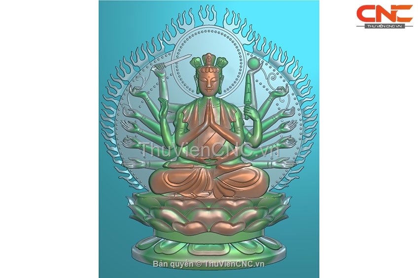 Bộ 5 mẫu Phật giáo thiết kế trên phần mềm jdpaint