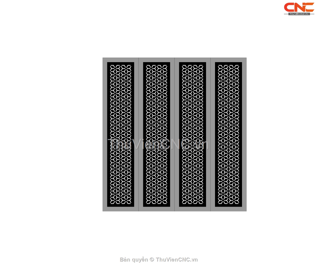 Bộ sưu tập 10 mẫu cổng 4 cánh hoa văn đơn giản