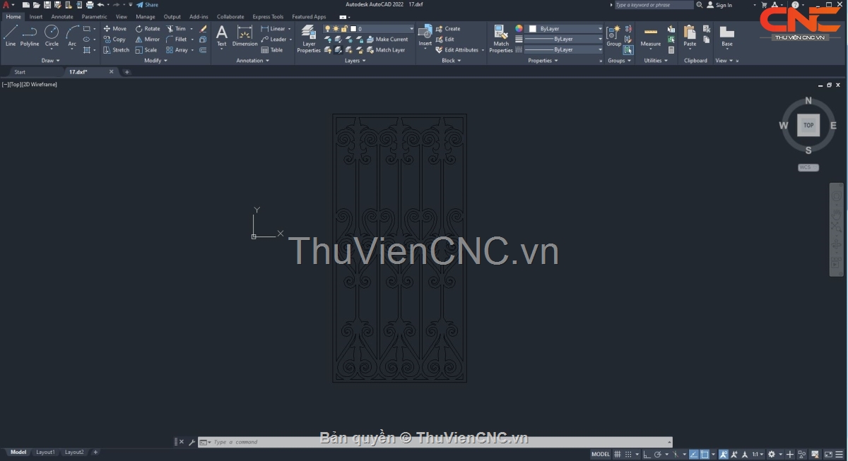 Bộ 5 mẫu Hàng rào CNC chất lượng thiết kế trên Autocad